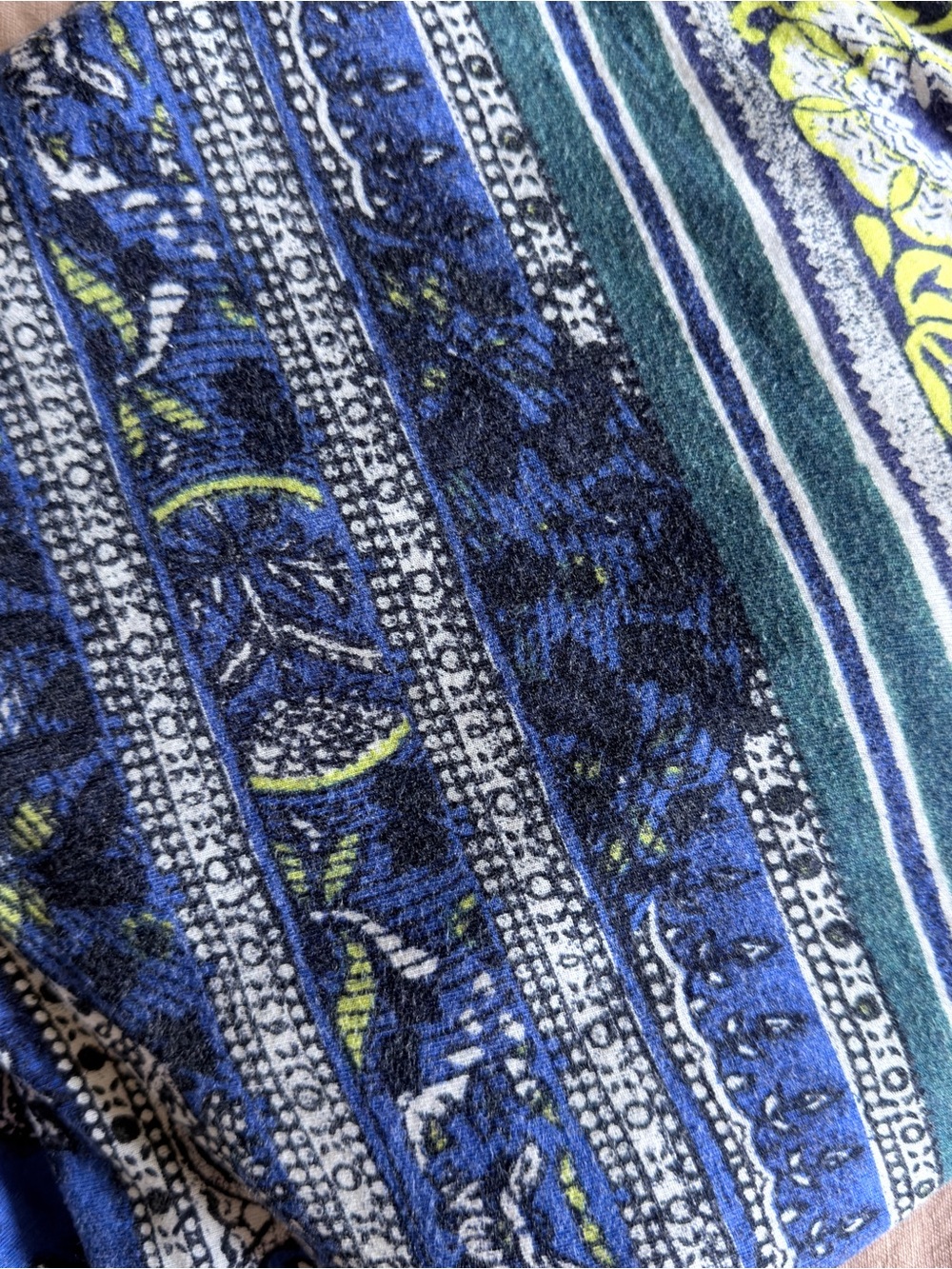 Tamera Wrap Dress by Maeve for Anthropologie XL Blue Motif - Picture 8 of 11